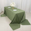 Scuba Rectangular 90"x156" Tablecloth Dusty Sage Green - Wrinkle Free, Stain Resistant & Seamless Table Cover