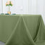 Premium Polyester 90"x132" Rectangle Tablecloth Dusty Sage Green - Seamless 220GSM Stain-Resistant Table Cover