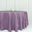 Taffeta 120" Round Tablecloth Violet Amethyst - Seamless Accordion Crinkle Table Cover
