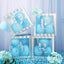 2 Pack 12" Iridescent Clear Baby Shower Party Decoration Boxes, Transparent DIY Balloon Boxes