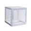 2 Pack 12" Iridescent Clear Baby Shower Party Decoration Boxes, Transparent DIY Balloon Boxes