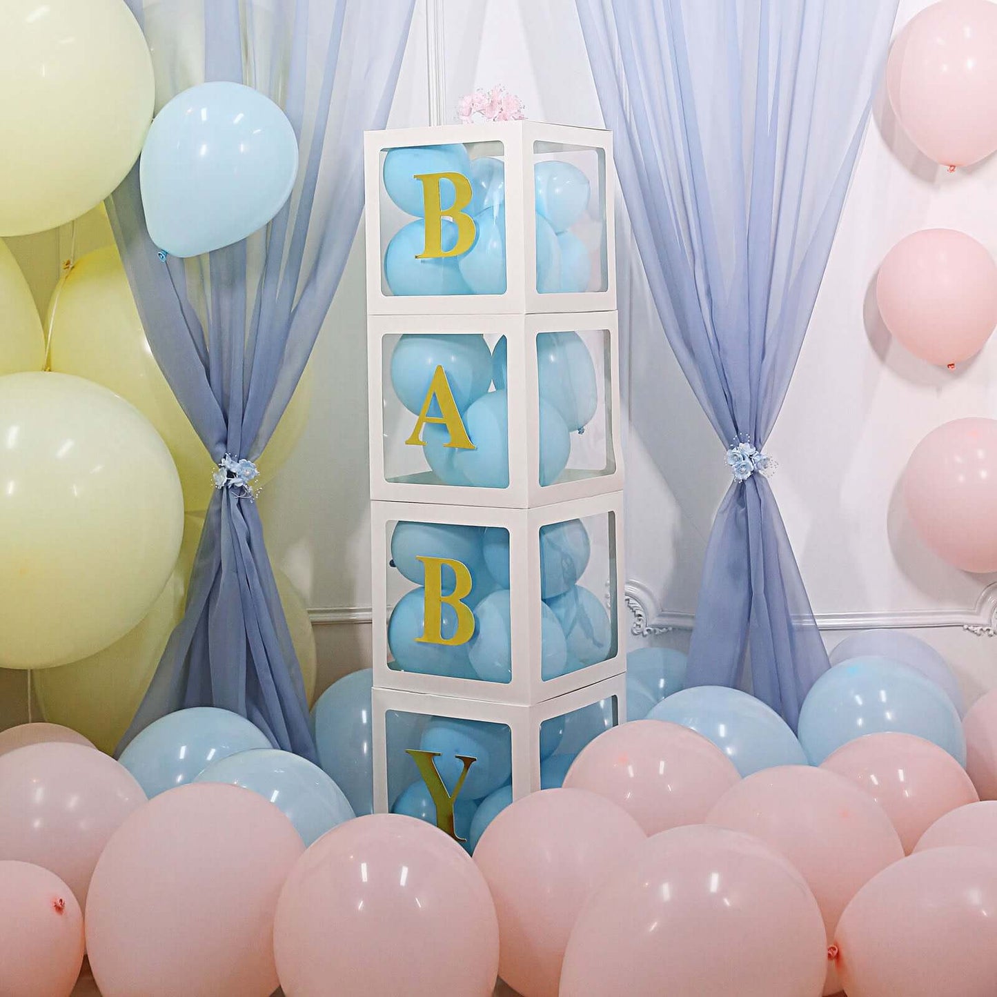 4 Pack 5" Metallic Gold Alphabet Stickers Banner, Customizable Stick on Gold Letters - R