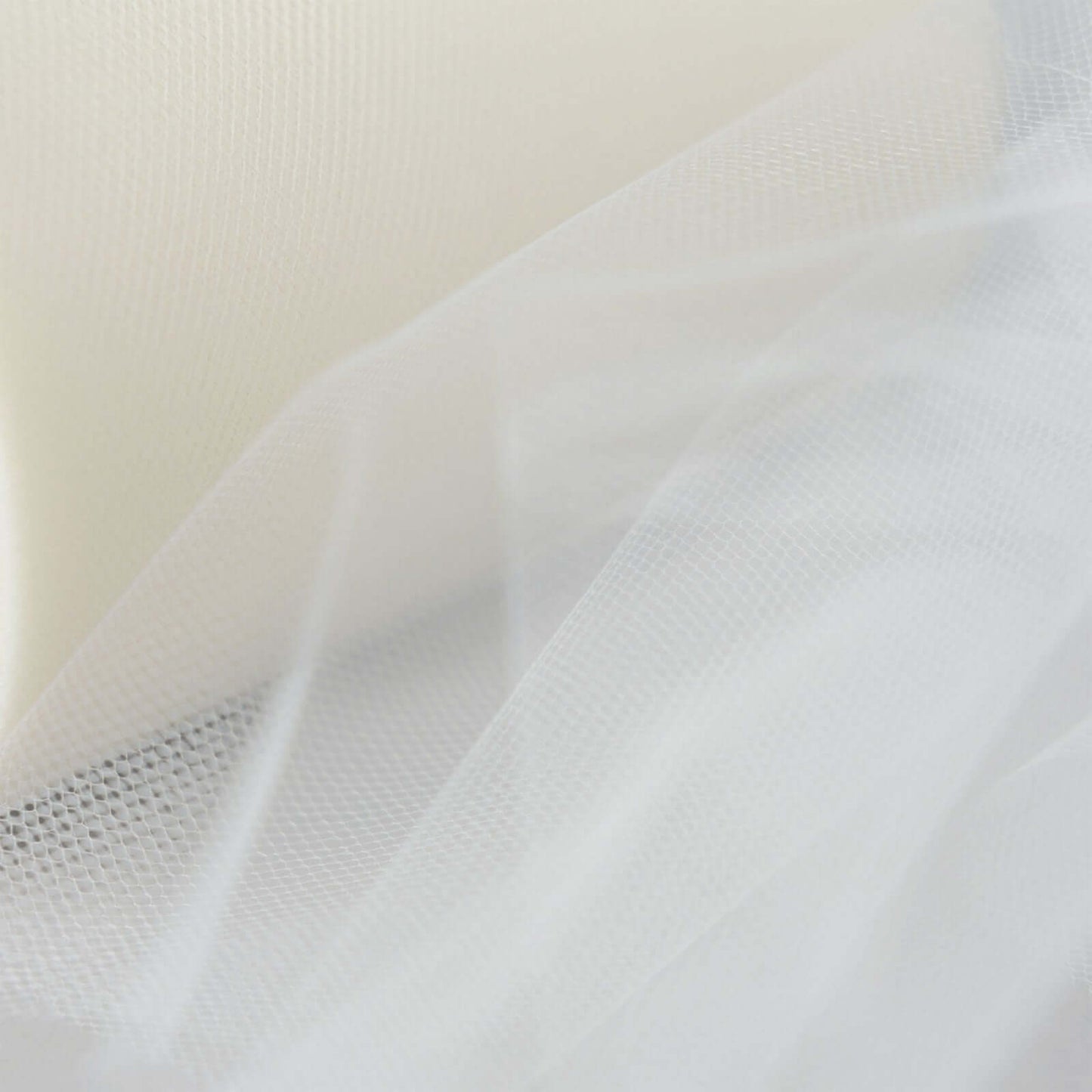 6"x100 Yards Ivory Tulle Fabric Bolt, Sheer Fabric Spool Roll For Crafts