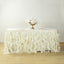 Taffeta 17ft Table Skirt Ivory - Cascading Curly Willow Style Table Cover