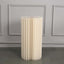 32" Ivory Cylinder Display Column Stand, Pillar Pedestal Stand With Top Plate