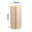 32" Ivory Cylinder Display Column Stand, Pillar Pedestal Stand With Top Plate