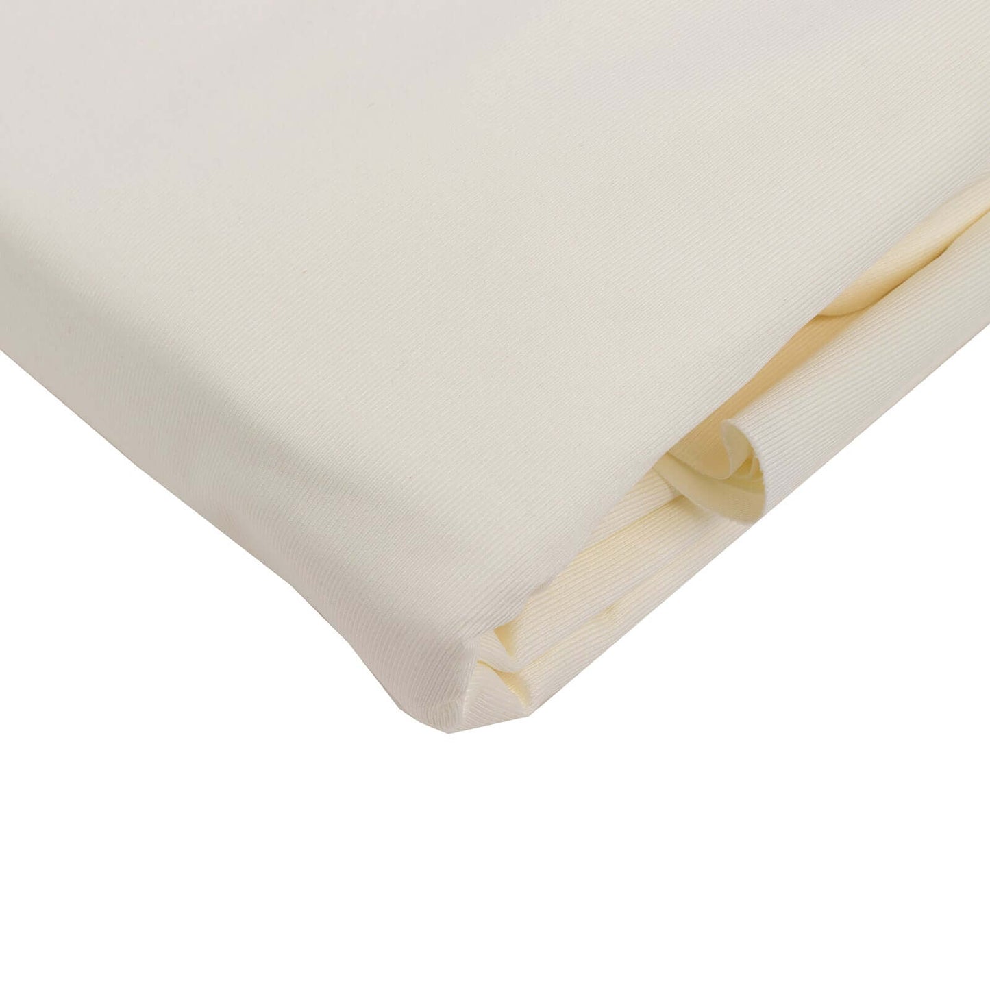 Ivory Scuba Polyester Fabric Roll, Wrinkle Free DIY Craft Fabric Bolt- 60"x10 Yards