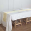 Faux Linen 12"x108" Table Runner Ivory - Slubby Textured & Wrinkle Resistant Table Decor