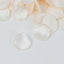 400-Pack Rose Petals Life-Like Flower Confetti Shiny Ivory Silk Round - Perfect for Event Tables 2"