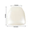 5 Pack PU Leather 1.5" Thick Seat Pads with Wood Backing for Chiavari Chairs Ivory - Memory Foam Tie-Less Non-Slip Design 16"