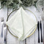 5 Pack Taffeta 20"x20" Napkins Ivory - Accordion Crinkle Dinner Napkins
