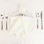 5 Pack Cotton Blend 20"x20" Napkins Ivory - Wrinkle-Resistant & Washable Dinner Napkins