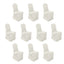 10 Pack Polyester Chair Cover for Banquet Chairs Ivory - Stain-Resistant Reusable Slip-On Slipcover