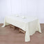 Polyester 60"x126" Rectangle Tablecloth Ivory - Wrinkle-Resistant Design Table Cover