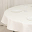 Cotton Blend 70" Round Tablecloth Ivory - Wrinkle-Resistant Table Cover