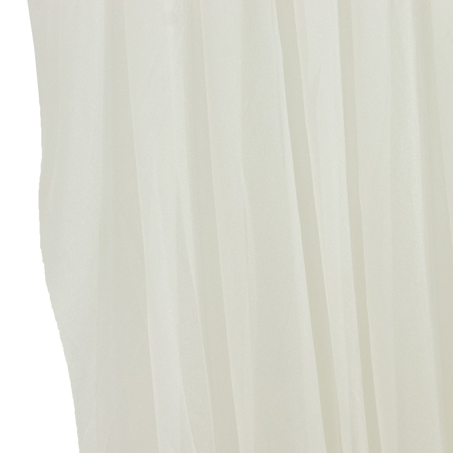 Ivory Sheer Chiffon Valance Curtain 4ft x 5ft â€“ Wedding Arch Drape with Rod Pocket Voile Backdrop Panel - Backdrops