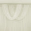 Ivory Sheer Chiffon Valance Curtain 4ft x 5ft â€“ Wedding Arch Drape with Rod Pocket Voile Backdrop Panel - Backdrops