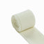 2 Pack 6yd Ivory Silk-Like Chiffon Linen Ribbon Roll For Bouquets, Wedding Invitations Gift Wrapping
