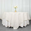 Premium Polyester 90"x90" Table Overlay Square Tablecloth Ivory 220GSM Wrinkle-Resistant Table Cover