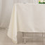 Cotton Blend 70"x70" Square Tablecloth Ivory - Wrinkle-Resistant Fabric Table Cover