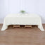 Polyester 60"x126" Rectangle Tablecloth Ivory - Wrinkle-Resistant Design Table Cover