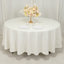 Cotton Blend 108" Round Tablecloth Ivory - Wrinkle-Resistant Design