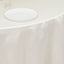 Lamour Satin 120" Round Tablecloth Ivory - Seamless Table Cover with Soft Tempered Sheen