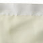 Taffeta 17ft Table Skirt Ivory - Cascading Curly Willow Style Table Cover
