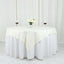Taffeta 72"x72" Table Overlay Square Tablecloth Ivory - Accordion Crinkle Table Cover