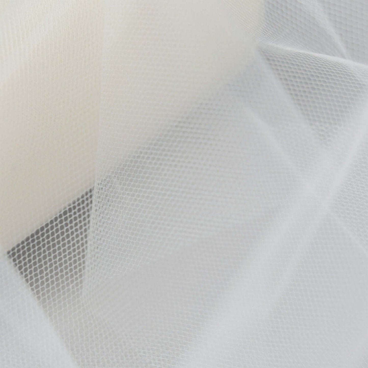 6"x100 Yards Ivory Tulle Fabric Bolt, Sheer Fabric Spool Roll For Crafts