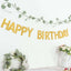 4ft Gold Glittered Happy Birthday Paper Hanging Garland Banner Party Decor
