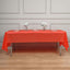 5-Pack Plastic Table Covers Red Rectangle - Reliable PVC Disposable Covers for Gatherings 54"x108"