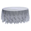 Lace 120" Round Tablecloth White - Seamless Premium Design for Upscale Celebrations
