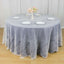 Lace 120" Round Tablecloth Ivory - Seamless Premium Design for Upscale Celebrations