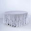 Lace 108" Round Tablecloth White - Premium Design for Formal Table Settings