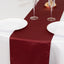 Lamour Satin 12"x108" Table Runner Burgundy - Smooth & Lustrous Finish
