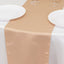 Lamour Satin 12"x108" Table Runner Nude - Smooth & Lustrous Finish
