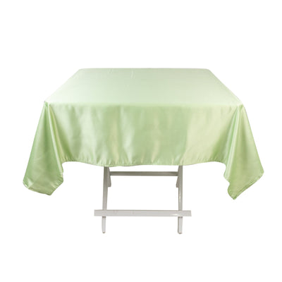 Lamour Satin 54’’x54’’ Square Tablecloth Sage Green - Durable & Silk-Like Table Cover - Tablecloths