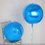 2 Pack 18" 4D Royal Blue Sphere Mylar Foil Helium or Air Balloons
