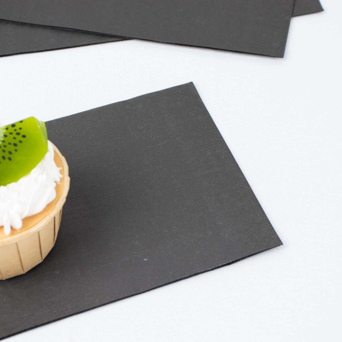 50-Pack Paper Napkins Black - Soft Disposable 2-Ply Dinner Napkins for Weddings