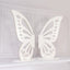 Freestanding Wooden Butterfly Wings Backdrop, Large Butterfly Cut-Out Stand Photo Prop - White, 4.5ftx3.5ft