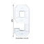 Giant LED Marquee Light Up Number "9", White 4ft Pre-Cut Foam Board with 10 Warm White Battery Operated LEDs, Glue Gun and Sticks