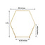 8ft Heavy Duty Gold Metal Hexagonal Wedding Arbor Photo Backdrop Stand