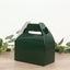 25 Pack Candy Gift Tote Gable Boxes, Hunter Emerald Green Party Favor Treat Boxes - 6"x3.5"x7"