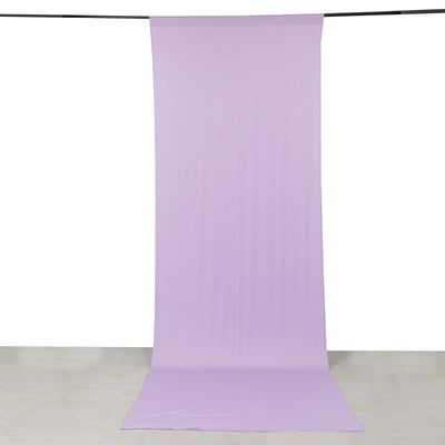 Lavender Lilac 4-Way Stretch Spandex Event Curtain Drapes Wrinkle Free Backdrop Event Panel with Rod Pockets - 5ftx14ft