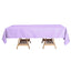 Polyester 60"x102" Rectangle Tablecloth Lavender Lilac - Durable and Stylish Table Cover