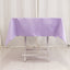 Lamour Satin 54"x54" Square Tablecloth Lavender Lilac - Durable & Silk-Like Table Cover