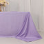Lamour Satin 90"x132" Rectangle Tablecloth Lavender Lilac - Soft & Silk-Like Seamless Table Cover