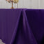 Lamour Satin 90"x156" Rectangle Tablecloth Purple - Luxurious, Soft Seamless Table Cover