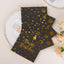 20-Pack Paper Beverage Napkins with Happy Birthday Foil Print Black/Gold - 2 Ply Disposable 18GSM Soft Party Napkins 6.5"x6.5"